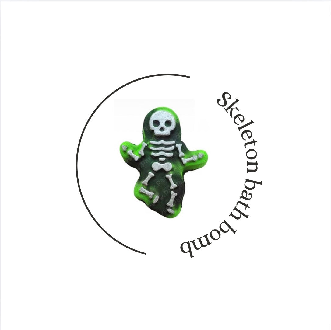 Skeleton bath bomb