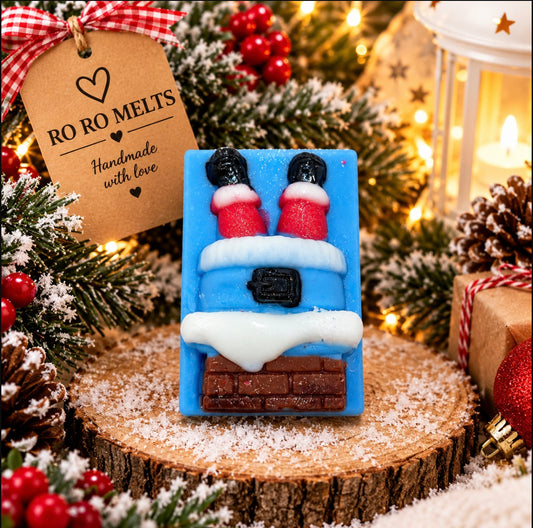 Santa in chimney